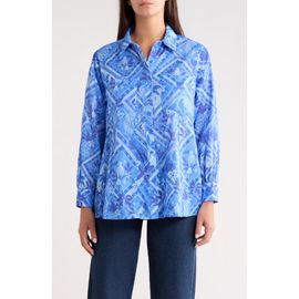 SUGARLIPS SUGARLIPS Nala Regie Print Cotton Button-Up Shirt