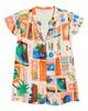 SUGARLIPS SUGARLIPS Palm Ruffle Split Neck Blouse - 5