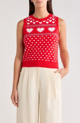 SUGARLIPS SUGARLIPS Parisa Heart Sweater Vest
