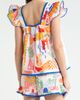 SUGARLIPS SUGARLIPS Petrolia Town Ada Embroidered Scalloped Trim Flutter Sleeve Cotton Top - 2