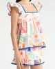 SUGARLIPS SUGARLIPS Petrolia Town Ada Embroidered Scalloped Trim Flutter Sleeve Cotton Top - 3