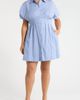 SUGARLIPS SUGARLIPS Pleated Dolman Sleeve Cotton Minidress - 1