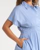 SUGARLIPS SUGARLIPS Pleated Dolman Sleeve Cotton Minidress - 4