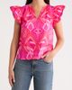 SUGARLIPS SUGARLIPS Prissa Ikat Carya Ruffle Sleeve Top - 1