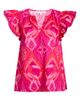 SUGARLIPS SUGARLIPS Prissa Ikat Carya Ruffle Sleeve Top - 5