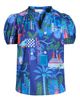 SUGARLIPS SUGARLIPS Punta Alta Puff Sleeve Cotton Top - 5