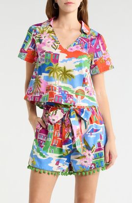 SUGARLIPS SUGARLIPS Rumi Town Marlie V-Neck Top