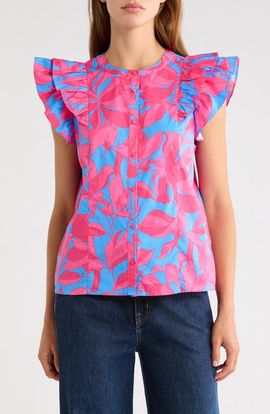 SUGARLIPS SUGARLIPS Sammi Print Ruffle Top