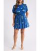 SUGARLIPS SUGARLIPS Sendra Floral Alba Drawstring Waist Cotton Minidress - 1