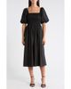 SUGARLIPS SUGARLIPS Sonia Bubble Sleeve Smocked Midi Dress - 1