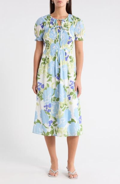 SUGARLIPS SUGARLIPS Tamry Smocked Midi Dress