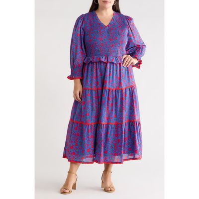 SUGARLIPS SUGARLIPS Tanya Floral Print Smocked Maxi Dress