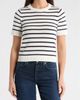 SUGARLIPS SUGARLIPS Tessie Stripe Short Sleeve Cotton Sweater - 1