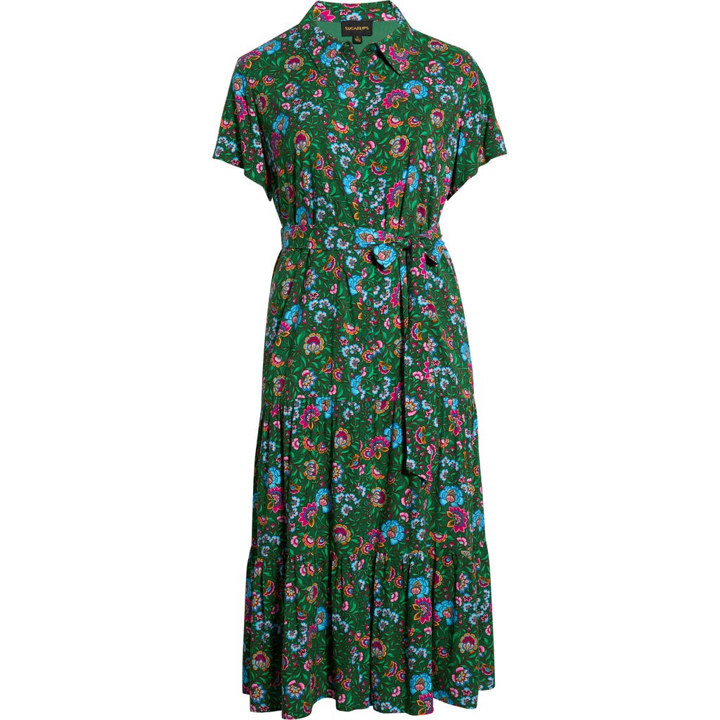 SUGARLIPS SUGARLIPS Tobie Belted Button Down Maxi Dress