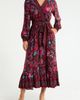 SUGARLIPS SUGARLIPS Tory Paisley Mindie Long Sleeve Faux Wrap Midi Dress - 1