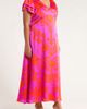 SUGARLIPS SUGARLIPS Vallie Floral Flutter Sleeve Satin Maxi Dress - 3