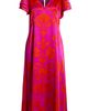 SUGARLIPS SUGARLIPS Vallie Floral Flutter Sleeve Satin Maxi Dress - 5