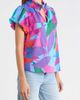 SUGARLIPS SUGARLIPS Vemmy Abstract Puff Sleeve Cotton Top - 3