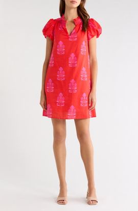 SUGARLIPS SUGARLIPS Vermina Floral Print Cotton Shift Dress