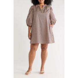 SUGARLIPS SUGARLIPS Victoria Split Neck Shift Minidress