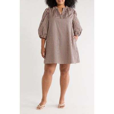 SUGARLIPS SUGARLIPS Victoria Split Neck Shift Minidress