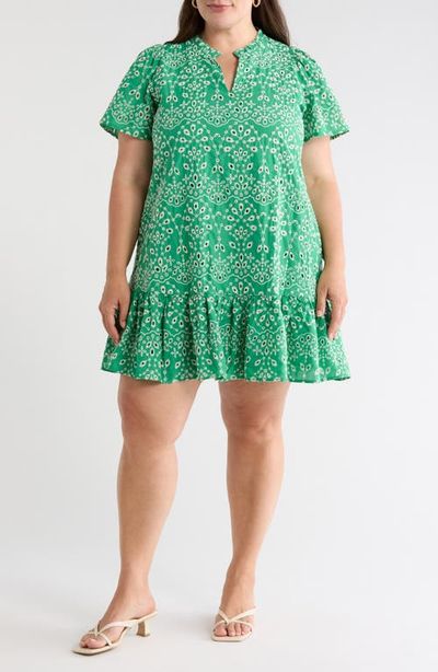 SUGARLIPS SUGARLIPS Viridiana Floral Eyelet Minidress