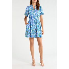 SUGARLIPS SUGARLIPS Wendie Floral Print Tie Waist Minidress