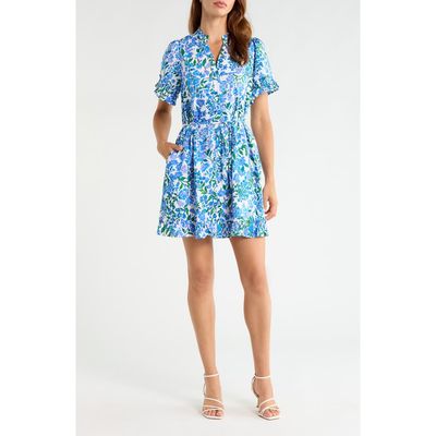 SUGARLIPS SUGARLIPS Wendie Floral Print Tie Waist Minidress