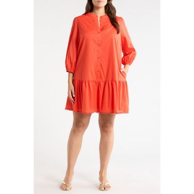 SUGARLIPS SUGARLIPS Yamila Ruffle Cotton Minidress