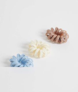 Sui Ava Sui Ava 3-pack scoop elastic hair scrunchies in multi
