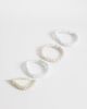 Sui Ava Sui Ava 4-pack basic essential hair ties in neutral - 1
