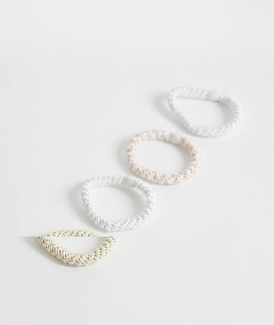 Sui Ava Sui Ava 4-pack basic essential hair ties in neutral
