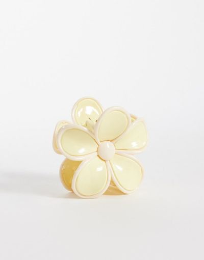 Sui Ava Sui Ava big buttercup hair claw in yellow