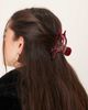 Sui Ava Sui Ava Bow Elegance big hair claw in burgundy-Red - 1