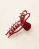 Sui Ava Sui Ava Bow Elegance big hair claw in burgundy-Red - 4
