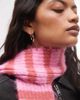 Sui Ava Sui Ava Clara slim scarf in pink and red stripe - 3