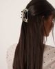 Sui Ava Sui Ava cloud medium size polka dot hair claw clip in black and white - 3