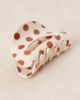 Sui Ava Sui Ava cloud medium size polka dot hair claw clip in brown and white - 2