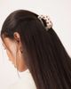 Sui Ava Sui Ava cloud medium size polka dot hair claw clip in brown and white - 3
