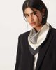 Sui Ava Sui Ava contrast striped scarf in black and white - 1