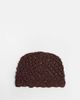 Sui Ava Sui Ava crochet sequined hat in chocolate brown - 3