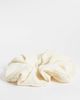 Sui Ava Sui Ava ea zig-zag scrunchie in cream-WHITE - 1