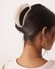 Sui Ava Sui Ava giga curve large hair claw in cream-White - 1