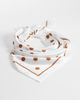 Sui Ava Sui Ava headscarf in brown and white polka dot print - 1