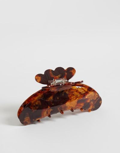 Sui Ava Sui Ava helle terra big hair claw in dark brown