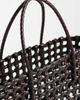 Sui Ava Sui Ava Kaya woven small tote bag in brown - 3