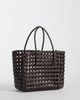 Sui Ava Sui Ava Kaya woven small tote bag in brown - 4
