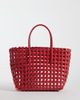 Sui Ava Sui Ava Kaya woven small tote bag in red - 1