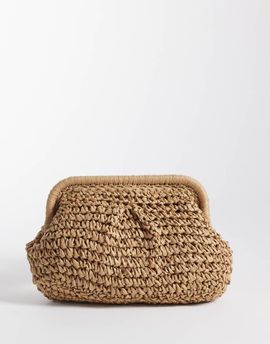 Sui Ava Sui Ava olivia bloom straw bag in brown
