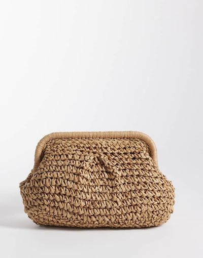 Sui Ava Sui Ava olivia bloom straw bag in brown